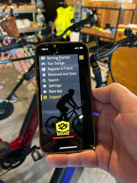 529 Garage app on a smartphone